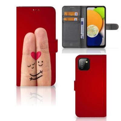 Samsung Galaxy A03 | Wallet Case | met Pasjes | Liefde - Origineel Romantisch Cadeau