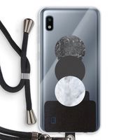 Marmeren cirkels: Samsung Galaxy A10 Transparant Hoesje met koord