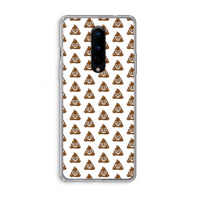 Poop emoji: OnePlus 8 Transparant Hoesje
