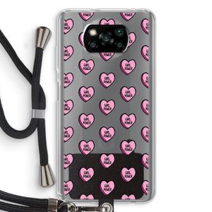 GIRL POWER: Xiaomi Poco X3 Pro Transparant Hoesje met koord