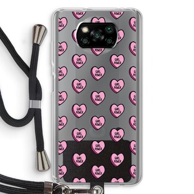 GIRL POWER: Xiaomi Poco X3 Pro Transparant Hoesje met koord