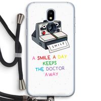 Smile: Samsung Galaxy J5 (2017) Transparant Hoesje met koord