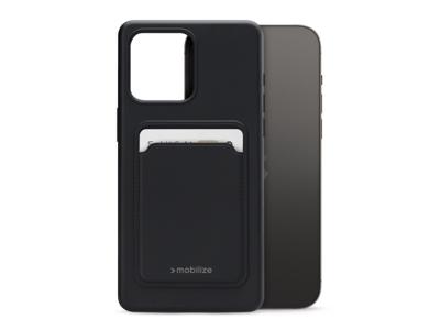 Mobilize Mobilize Rubber Gelly Card Case Apple iPhone 14 Pro Max Matt Black