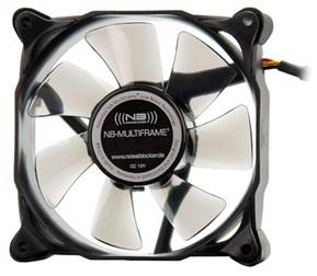 Noiseblocker MultiFrame M8-P Computer behuizing Ventilator 8 cm Zwart