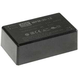 MW Mean Well MPM-90-12 AC/DC-printnetvoeding 12 V/DC 80.4 W