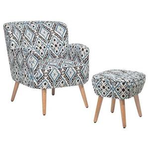 Beliani - TUMBA - Fauteuil - Multicolor - Polyester