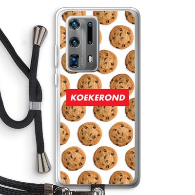 Koekerond: Huawei P40 Pro Plus Transparant Hoesje met koord