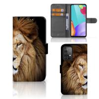 Samsung Galaxy A52 | Telefoonhoesje | Met pasjeshouder | Leeuw