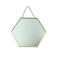 MISOU Hexagon Spiegel Goud 17x20 cm Klein Wandspiegel Luxe Accesso...