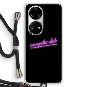 Vice Black: Huawei P50 Pro Transparant Hoesje met koord