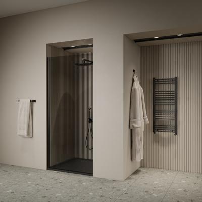 Nisdeur | BWS | Marip | 6 mm | 70x190 cm | Zwart Boss & Wessing