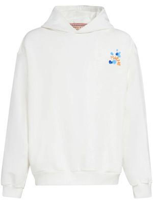 Marni hoodie en coton à logo imprimé - Blanc