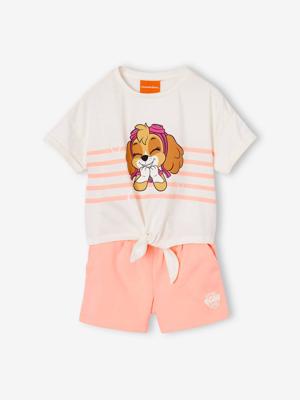 T-shirt met strik + short PAT PATROUILLE® Stella koraal