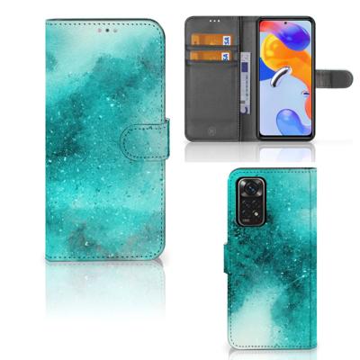 Hoesje Xiaomi Redmi Note 11 Pro 5G/4G Painting Blue | Portemonnee hoesje