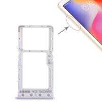 SIM-kaart lade + SIM-kaart lade/micro SD-kaart lade voor Xiaomi Redmi 6/Redmi 6A (zilver)