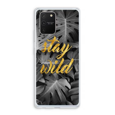 Stay wild: Samsung Galaxy S10 Lite Transparant Hoesje