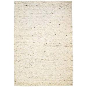 Tapeso Wollen vloerkleed handweef Ylva - beige - 200x240 cm