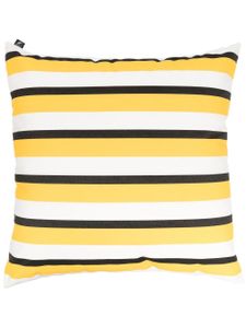 Fornasetti coussin carré à rayures - Jaune