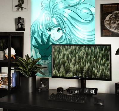 Anime poster blauw meisje