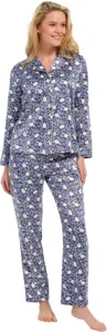 Pastunette dames Pyjama Satijn - Blue Flower