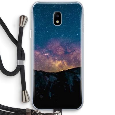 Travel to space: Samsung Galaxy J3 (2017) Transparant Hoesje met koord