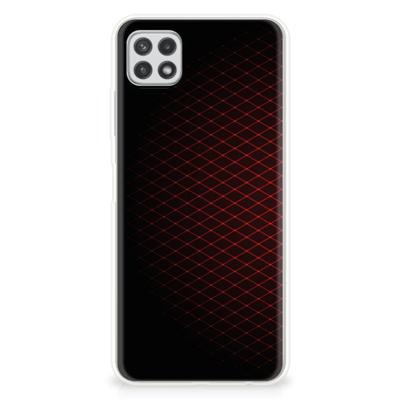 Samsung Galaxy A22 5G | TPU bumper | Geruit Rood