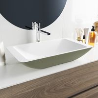 MONDIAZ TOPI Waskom solid surface 60cm kleur Army / Talc