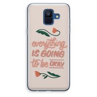 Optimistic flower girl: Samsung Galaxy A6 (2018) Transparant Hoesje