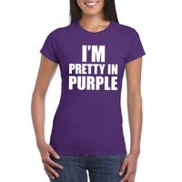 I'm pretty in purple t-shirt paars dames