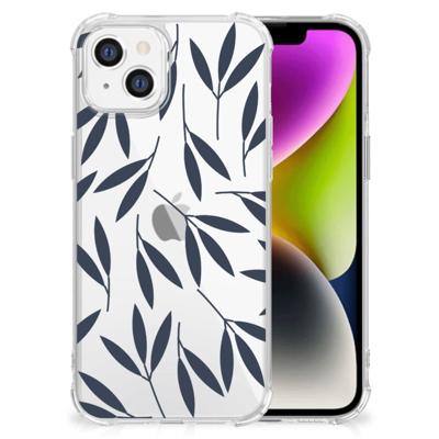 iPhone 14 Case Leaves Blue iPhone 14 Case Leaves Blue
