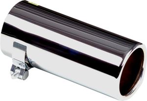 Uitlaatsierstuk RVS - rond 76mm - lengte 170mm - 50-60mm aansluiting AS566