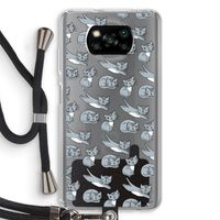 Poezen: Xiaomi Poco X3 Pro Transparant Hoesje met koord