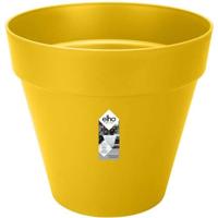 LOFT Urban Round Flower Pot - Plastic - Pilled - Tank - met Casters - Ø40 - oker
