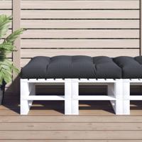 Palletkussen 120x80x12 cm stof antracietkleurig