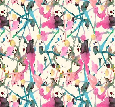 Abstract slaapkamer behang met aquarella kunst Abstract slaapkamer behang met aquarella kunst