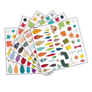 Stickers Dieren ontwerpen DJECO meerdere kleuren