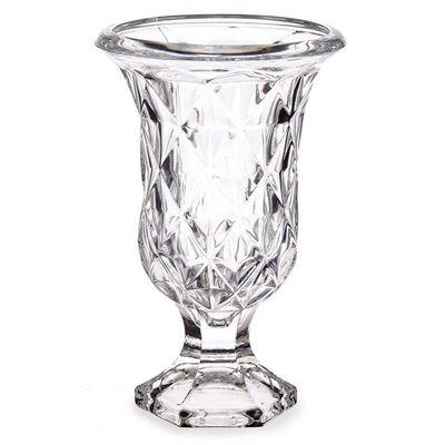 Bloemenvaas - Tulp model - Rhombus transparant glas - 12 x 20 cm Bloemenvaas - Tulp model - Rhombus transparant glas - 12 x 20 cm