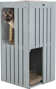 TRIXIE BE NORDIC CAT TOWER JUNA GRIJS 38X38X77 CM