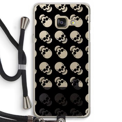 Musketon Skulls: Samsung Galaxy A3 (2016) Transparant Hoesje met koord