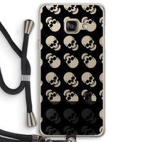 Musketon Skulls: Samsung Galaxy A3 (2016) Transparant Hoesje met koord