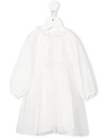 Il Gufo robe en tulle à volants - Blanc Il Gufo robe en tulle à volants - Blanc
