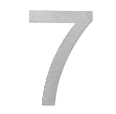 LIROdesign huisnummer 7 RVS - 29,5 cm - per stuk