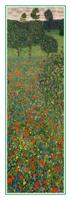 Kunstdruk Gustav Klimt - Poppy Field 25x70cm