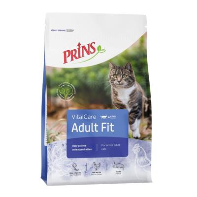 VitalCare Volledige krokante brokvoeding kat Adult Fit 0,4Kg - Prins