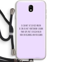 Regenboog: Samsung Galaxy J7 (2017) Transparant Hoesje met koord