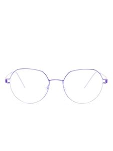 Lindberg lunettes de vue Evan 77 à monture ronde - Bleu