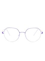 Lindberg lunettes de vue Evan 77 à monture ronde - Bleu