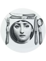 Fornasetti assiette imprimée - Blanc