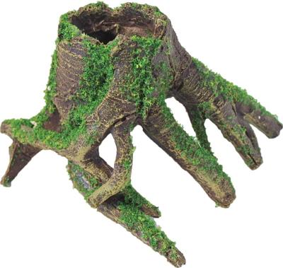 Polyresin ornament mangrove met mos 15x13x11 cm - Gebr de boon