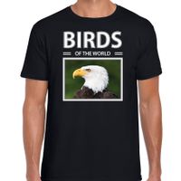 Amerikaanse zeearenden t-shirt met dieren foto birds of the world zwart voor heren